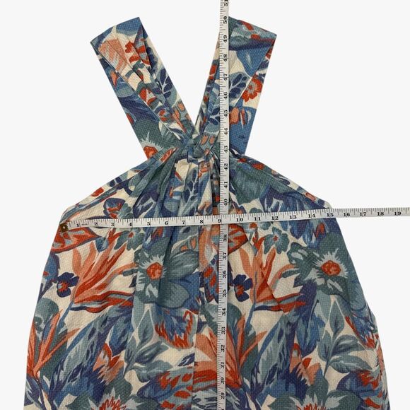 Faherty Women's Bay Twist Midi Dress in Floral Combo Size S Boho Galm Casual - Picture 4 of 6